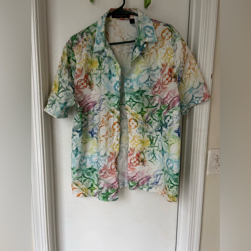 Louis Vuitton Virgil Abloh
Multicolor Pastel Hawaiian Camp Shirt